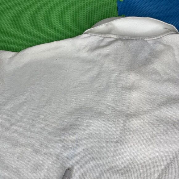 Master Collection Men’s Size XL 60's Two Ply Mercerized White Polo Shirt W/ Logo - Picture 15 of 15